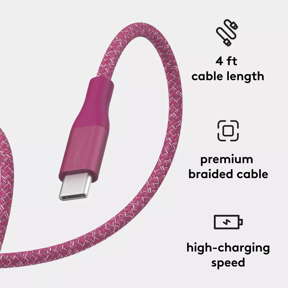 USB-A to USB-C Braided Data Cable