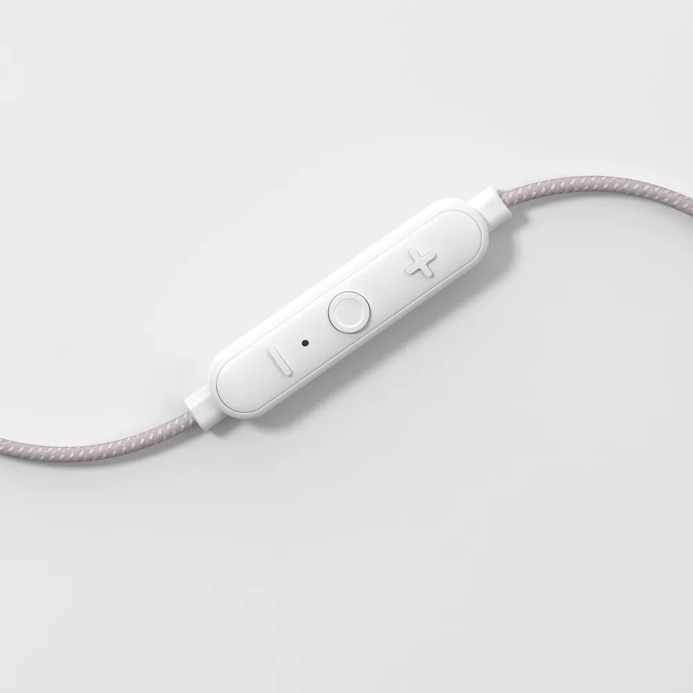 Half In-Ear Wired Earbuds with Inline Control & Microphone