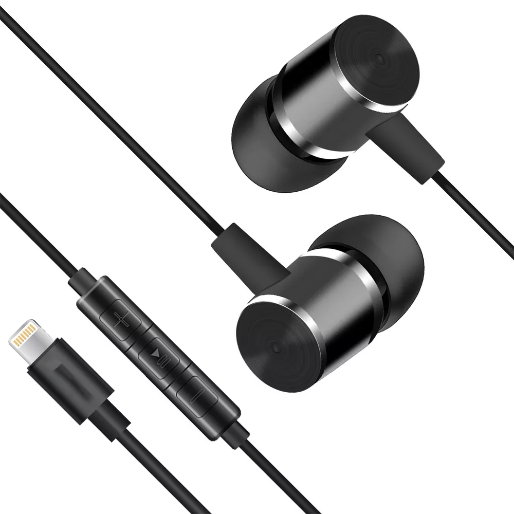 Lightning Wired In-Ear Earbuds with Inline Microphone