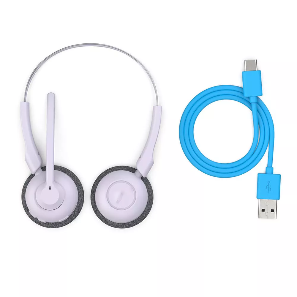 Lightweight Wireless On-Ear Communication Headset with Boom Microphone