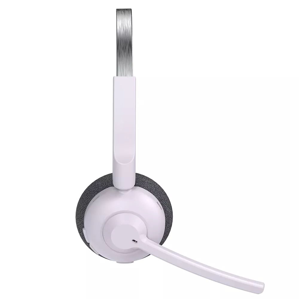 Lightweight Wireless On-Ear Communication Headset with Boom Microphone