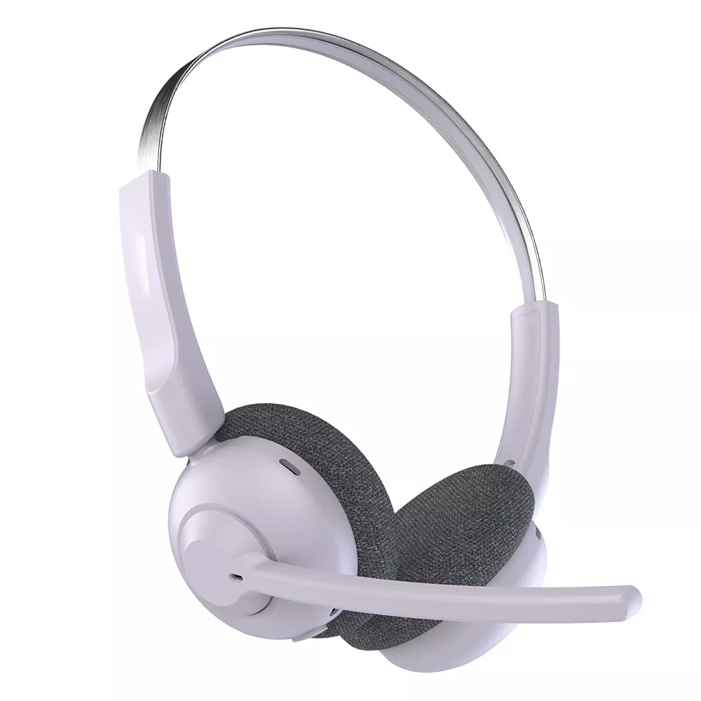 Lightweight Wireless On-Ear Communication Headset with Boom Microphone