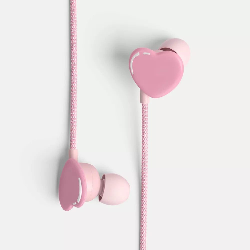 Heart Shaped Wired In-Ear Earbuds