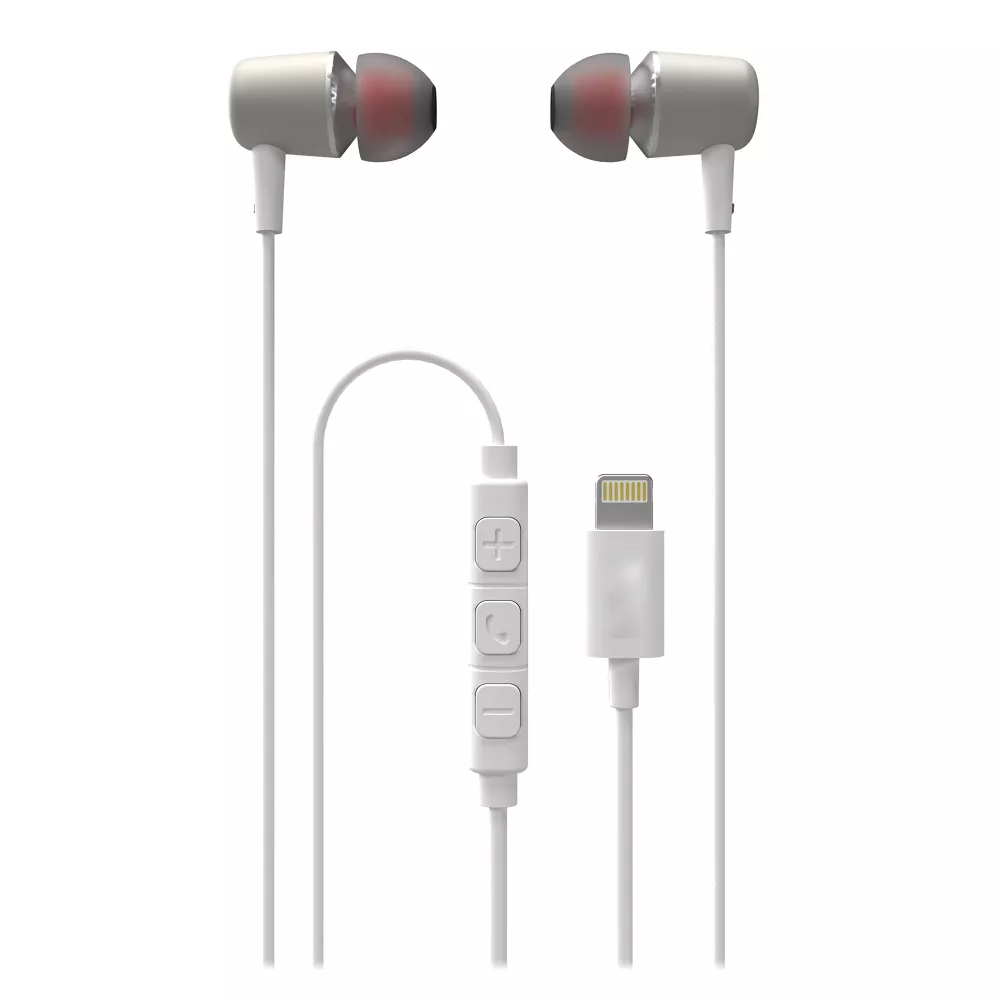 Lightning Connector Wired In-Ear Earbuds with Inline Remote