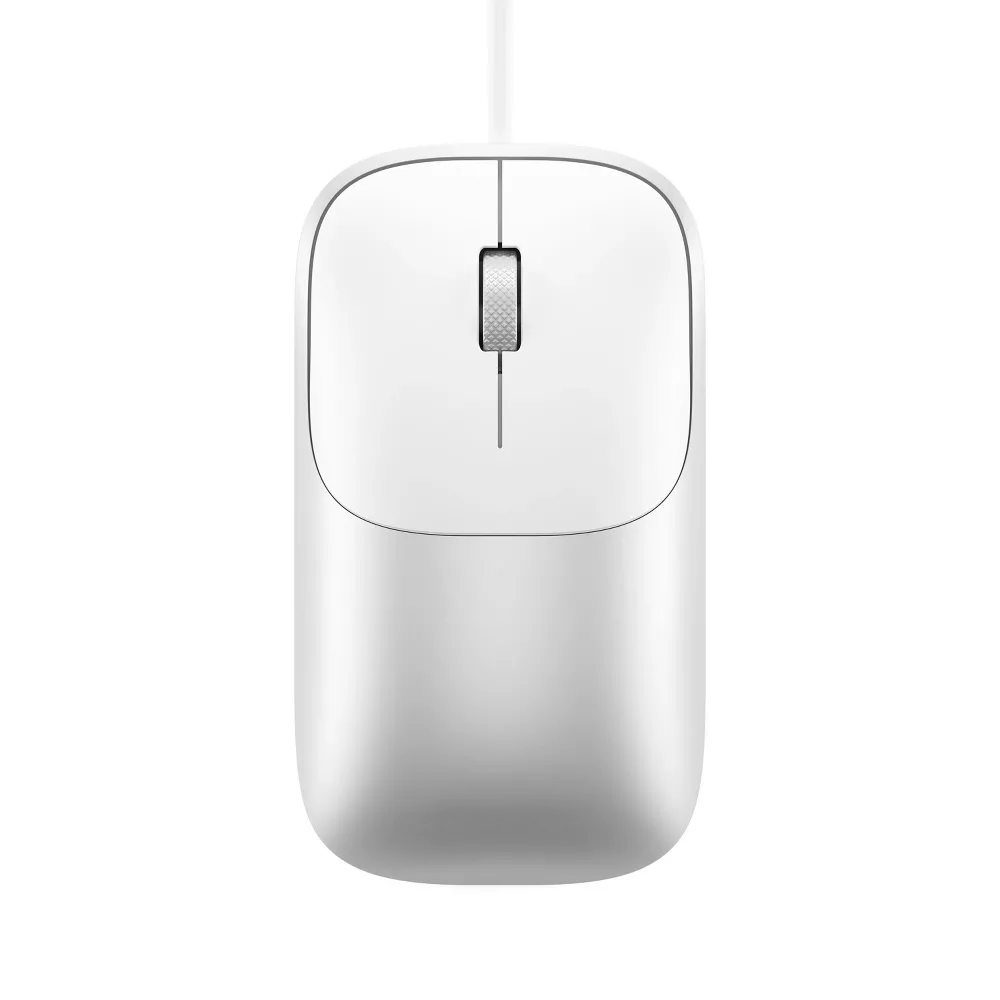 Slim Aluminum USB-C Wired Office Mouse