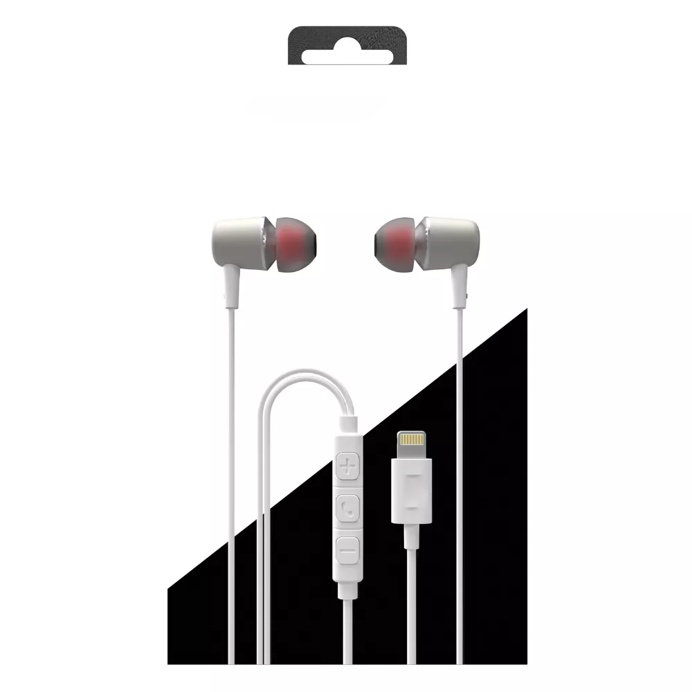 Lightning Connector Wired In-Ear Earbuds with Inline Remote