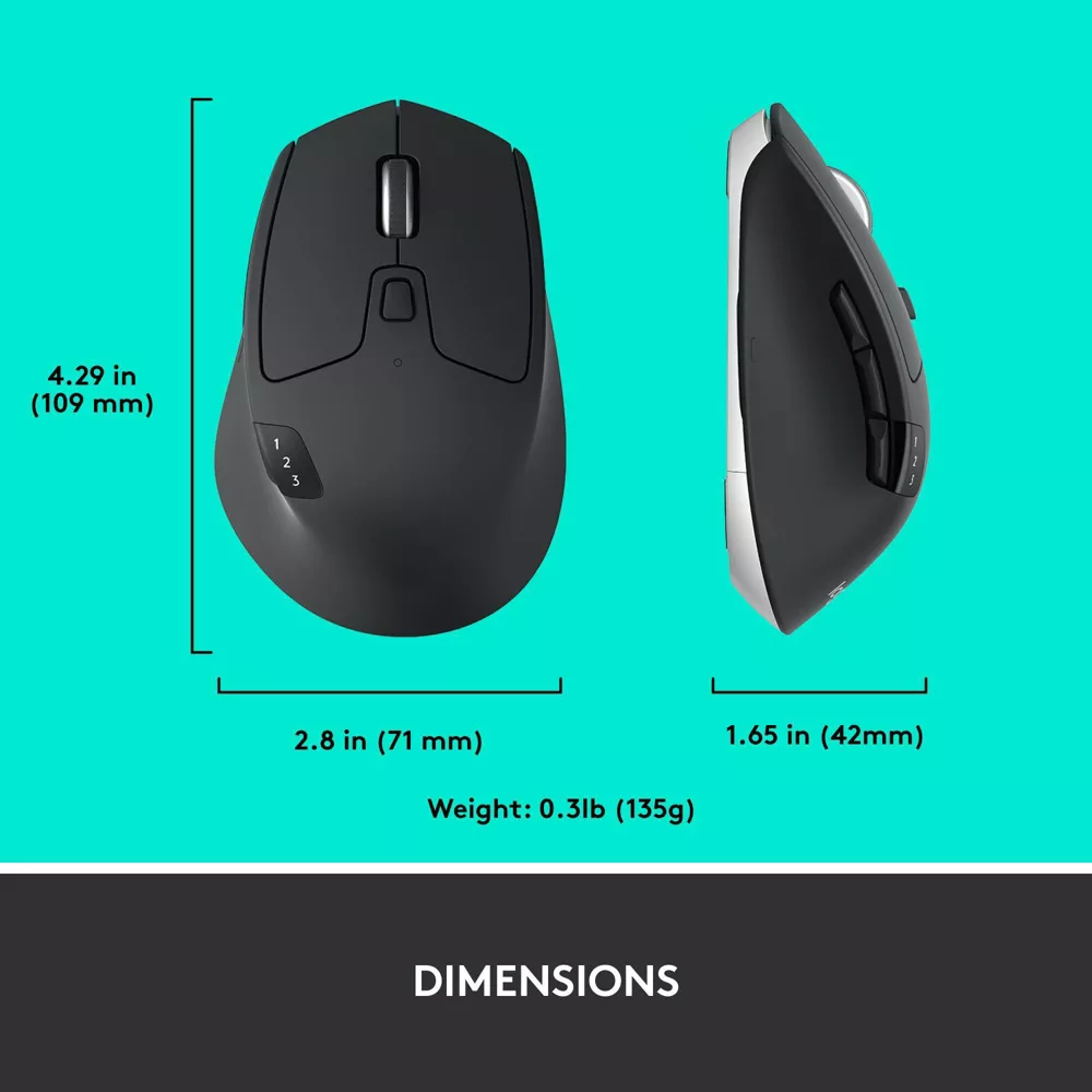 Multi-Device Bluetooth Wireless Ergonomic Mouse